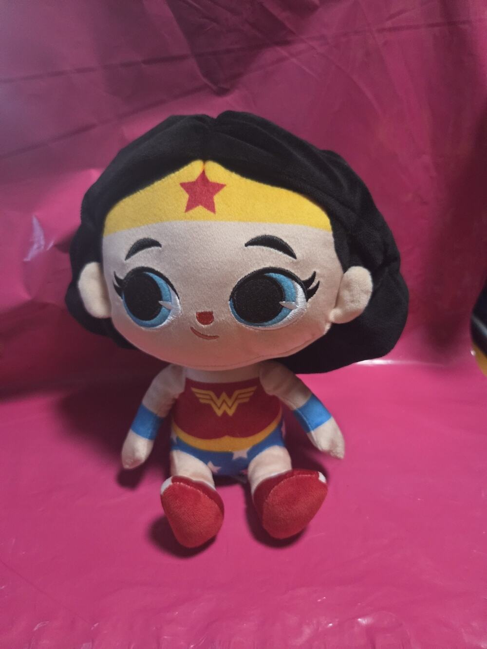 WONDER WOMAN DC Comics CUTE BIG EYED 8" Plush STUFFED ANIMAL TOY Kohl's JLA